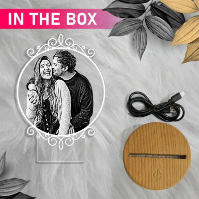 Photo Frame Design Night Lamp With Customized Photo
